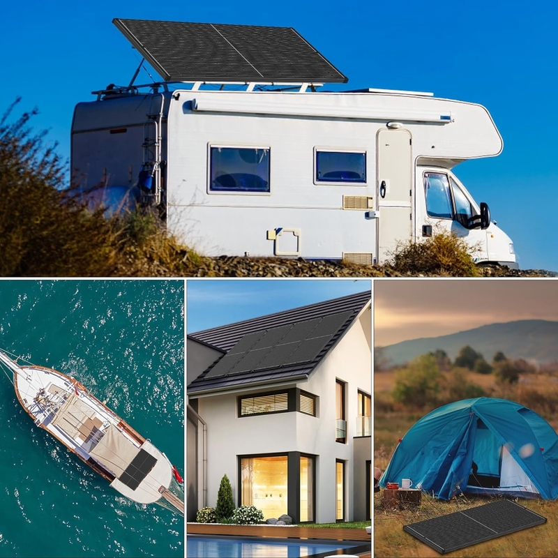 200 Вт солнечная панель Моно отключенная от сети для RV Campervan Boat Caravan Motorhome Uk
